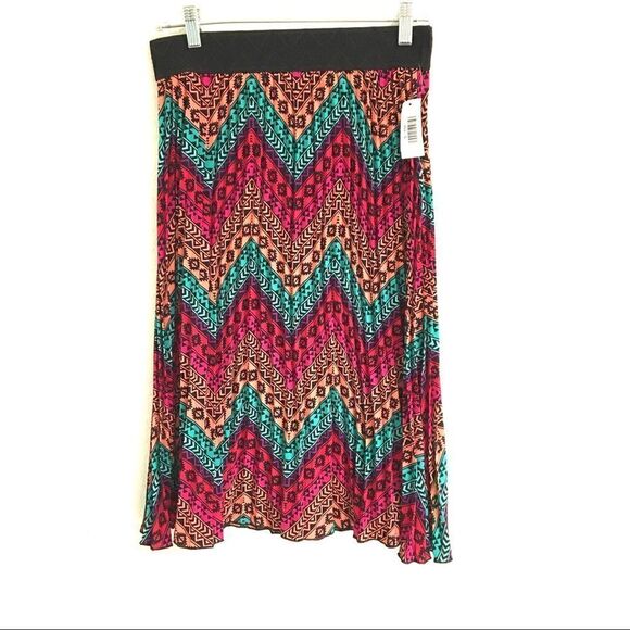 NWT Lularoe pleated southwest print Jill skirt S - Picture 1 of 6